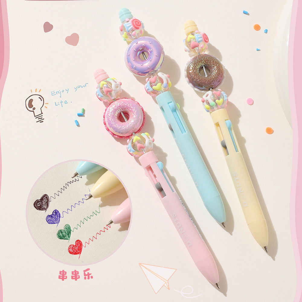 🍩 Four-Color Donut Ballpoint Pen