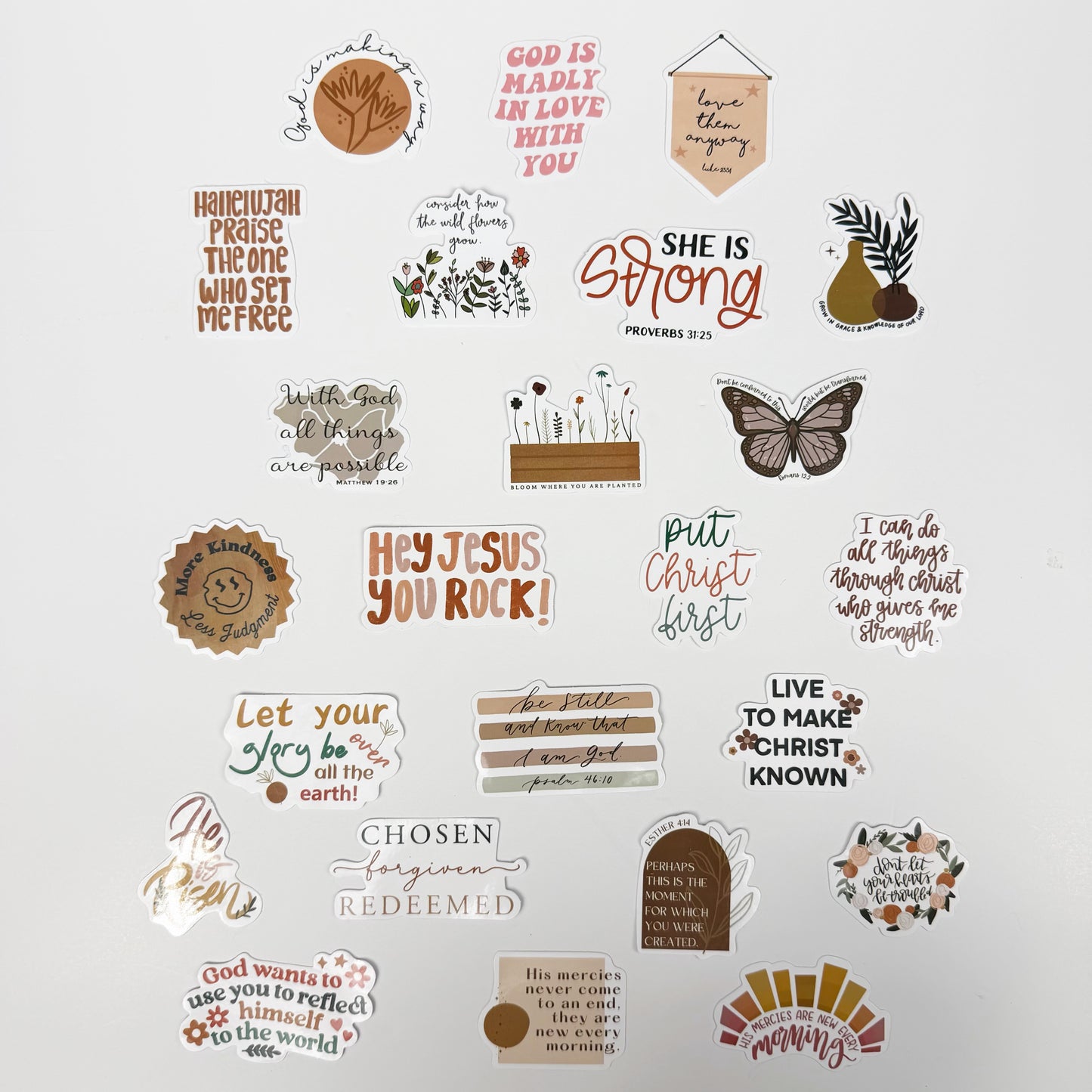 Inspirational Quote Stickers -Set of 25