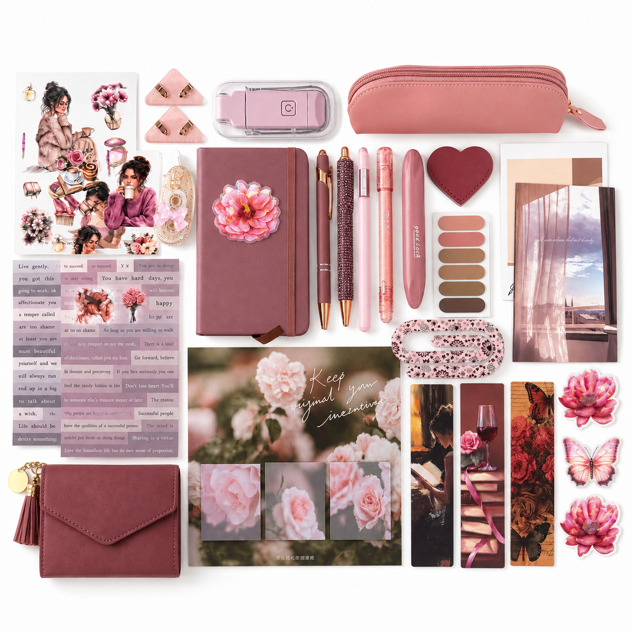 🌸 DUSTY ROSE Bookish Bundle