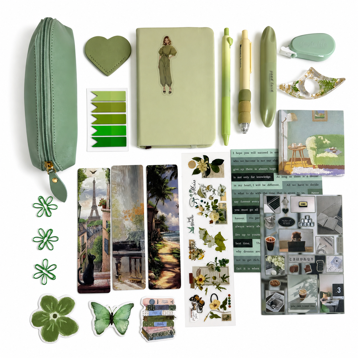 💚 OLIVE Green Bookish Bundle