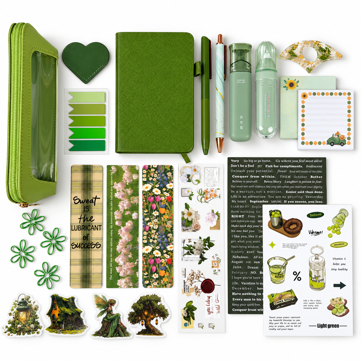 💚 OLIVE Green Bookish Bundle
