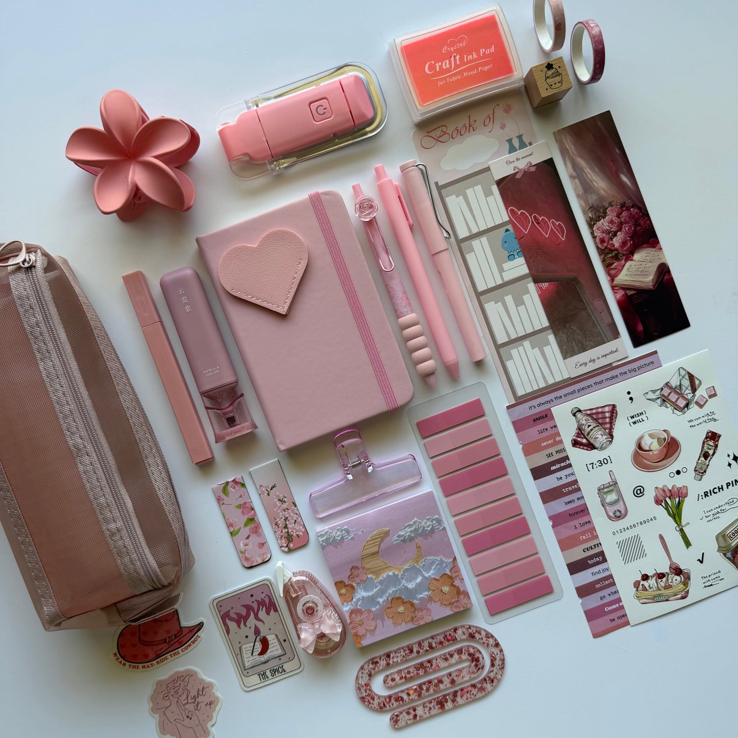 🌸 Light Pink Bookish Bundle