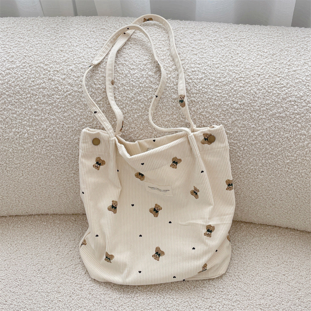 Little Bear 🧸  Velvet Tote
