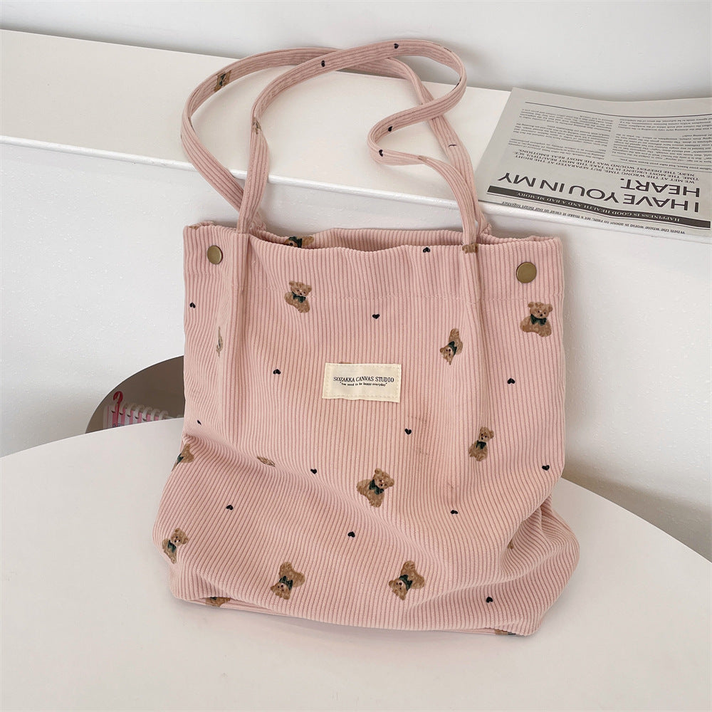 Little Bear 🧸  Velvet Tote