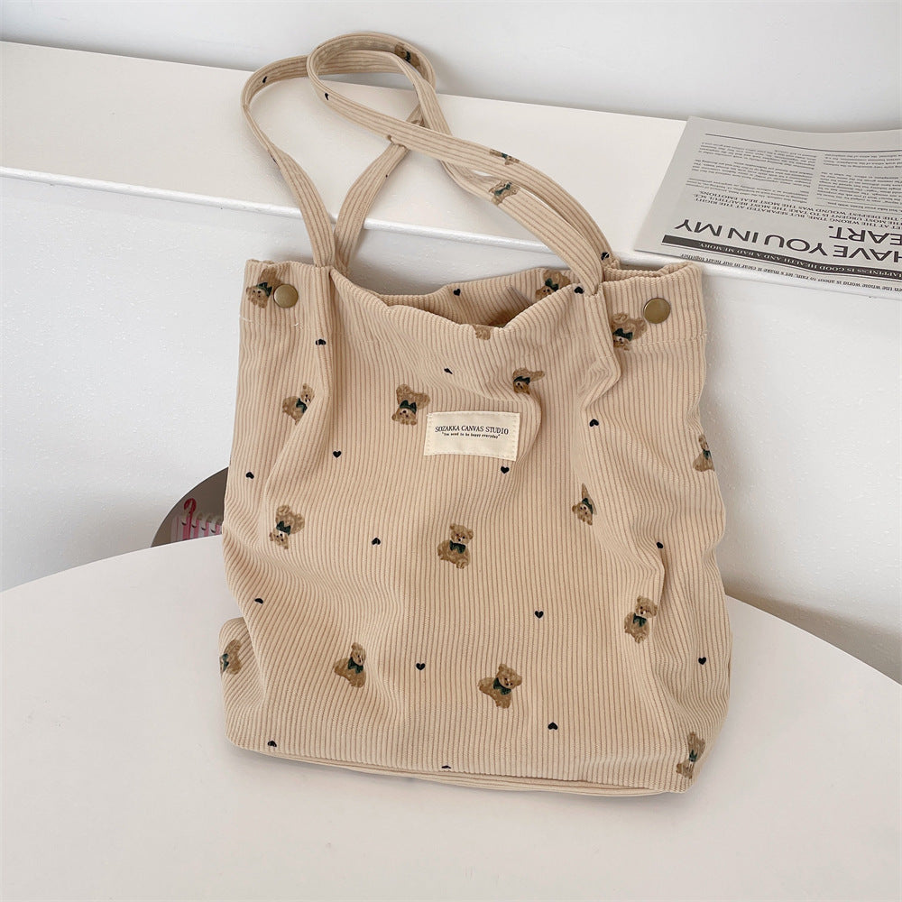 Little Bear 🧸  Velvet Tote